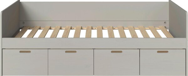 POSTELJA S PREDALOM 90 cm x 200 cm , rjavosiva