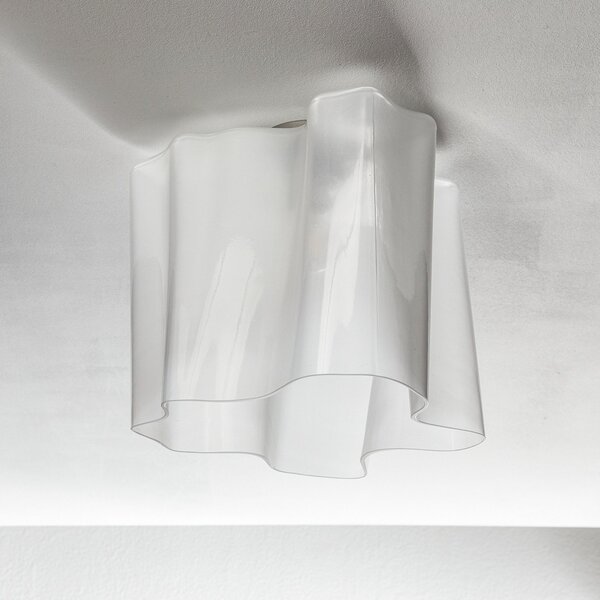 Artemide Logico stropna svetilka 40x40 cm bela, zatemnjen, Bela, Dnevna soba / jedilnica, Steklo, Dizajn