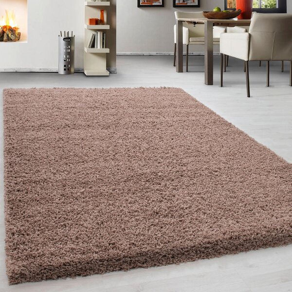 PREPROGA Z VISOKIM FLOROM Life 1500 140/200 cm tkano rjava, bež