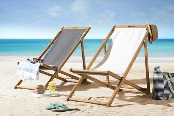 STOL ZA PLAŽO barve akacije, bež