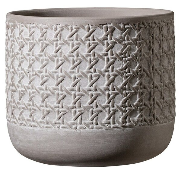 Soendgen Keramik Okrogli lonec Vienna (Zunanje dimenzije (Ø x V): 13 x 12 cm, Siva, Keramika)