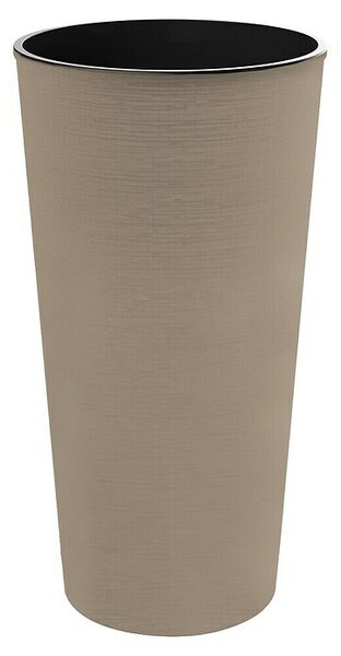 Okrogli stebrasti cvetlični lonec Melrose Glamour (Plastika, Rjava, Ø x V: 25 x 46,5 cm)