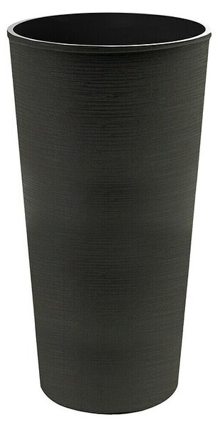 Okrogli stebrasti cvetlični lonec Melrose Glamour (Plastika, Antracit, Ø x V: 25 x 46,5 cm)