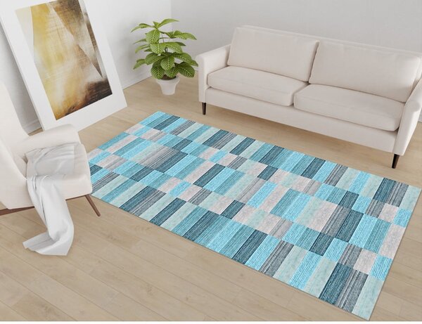 Modra pralna preproga 80x150 cm Hali – Vitaus