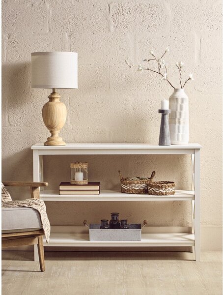 Bel regal iz masivnega bora 120x81x40 cm Heritage – Premier Housewares