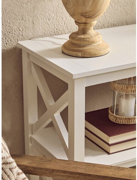 Bel regal iz masivnega bora 120x81x40 cm Heritage – Premier Housewares