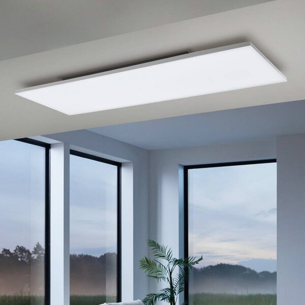 EGLO connect Turcona-Z LED stropna svetilka 120x30cm, zatemnjen, Bela, Dnevna soba / jedilnica, Plastika