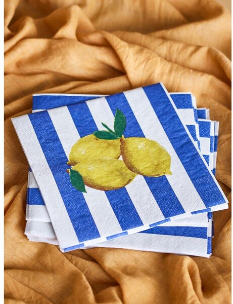 Papirnati prtički v kompletu 20 ks 33x33 cm Limone – Bloomingville