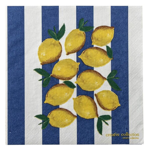 Papirnati prtički v kompletu 20 ks 33x33 cm Limone – Bloomingville