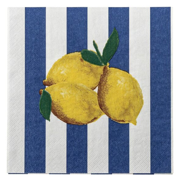 Papirnati prtički v kompletu 20 ks 33x33 cm Limone – Bloomingville