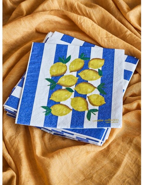 Papirnati prtički v kompletu 20 ks 33x33 cm Limone – Bloomingville