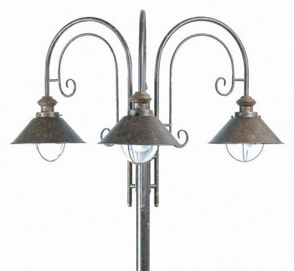 FARO BARCELONA Mast svetlobe Nautica 3fl, Rjava / rjasta, Kovina, Antični