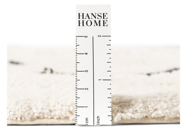 Kremno bela pralna/ročno tkana bombažna otroška preproga 140x200 cm Snuggle Nappi – Hanse Home