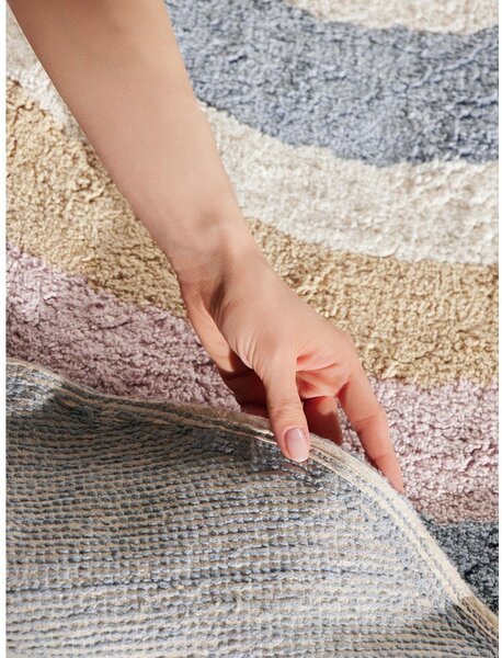Kremno bela pralna/ročno tkana bombažna otroška preproga 140x200 cm Snuggle Nappi – Hanse Home