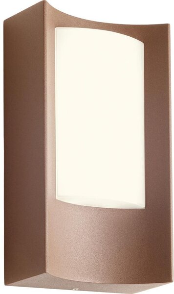 Redo 90484 - LED Zunanja stenska svetilka WARP LED/8W/230V 3000K IP44 rjava