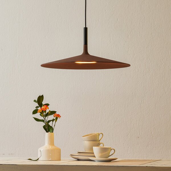 Foscarini Aplomb Large LED viseča svetilka, rjava, zatemnjen, Rjava / rjasta, Kuhinja, Beton, Dizajn