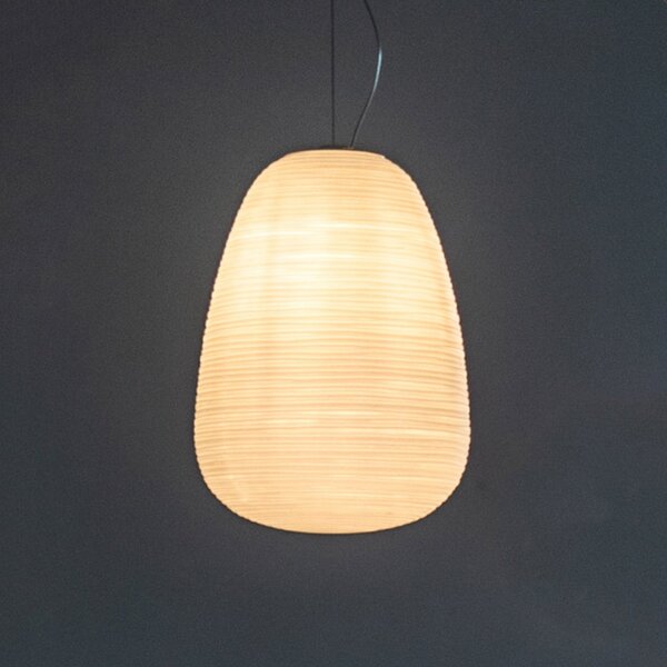 Foscarini Rituals 1 steklena viseča svetilka, zatemnjen, Bela, Dnevna soba / jedilnica, Steklo, Dizajn