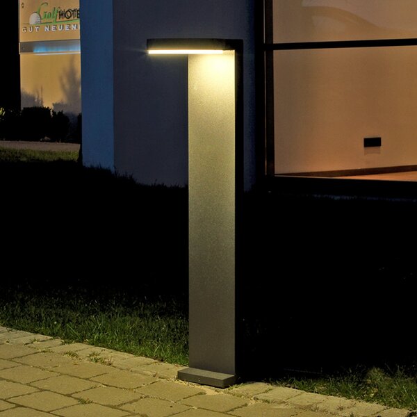 Albert Leuchten Tamar aluminijasta LED luč za pot v antracitni barvi, Črna, Kovina, Sodobni