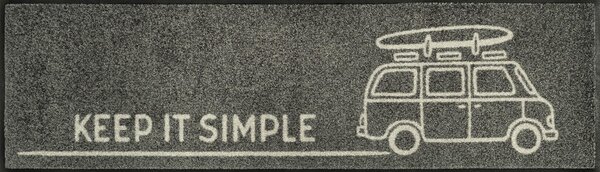 TEKAČ Keep it simple 35/120 cm potiskano rjava