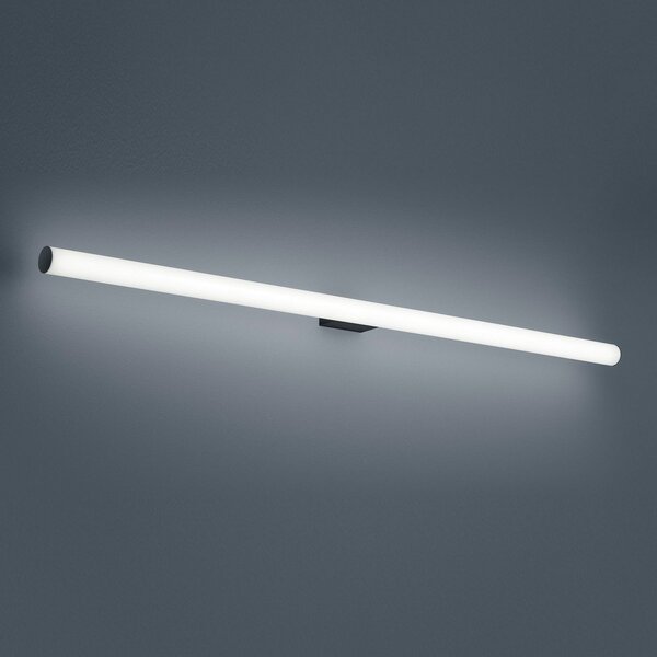 Helestra Loom LED svetlobno ogledalo črno 120 cm, Bela, Kopalnica, Plastika, Sodobni