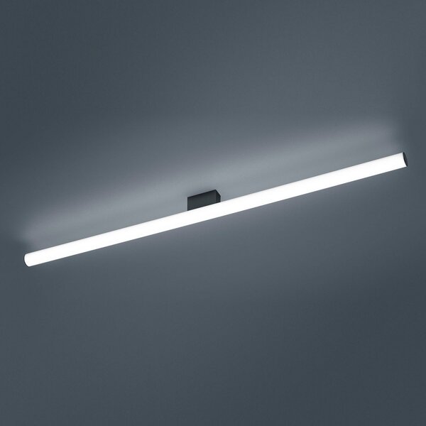 Helestra Loom LED svetlobno ogledalo črno 120 cm, Bela, Kopalnica, Plastika, Sodobni