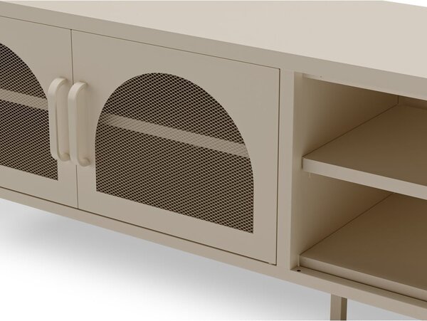 Kremno bela TV omarica 160x50 cm Diora – Marckeric