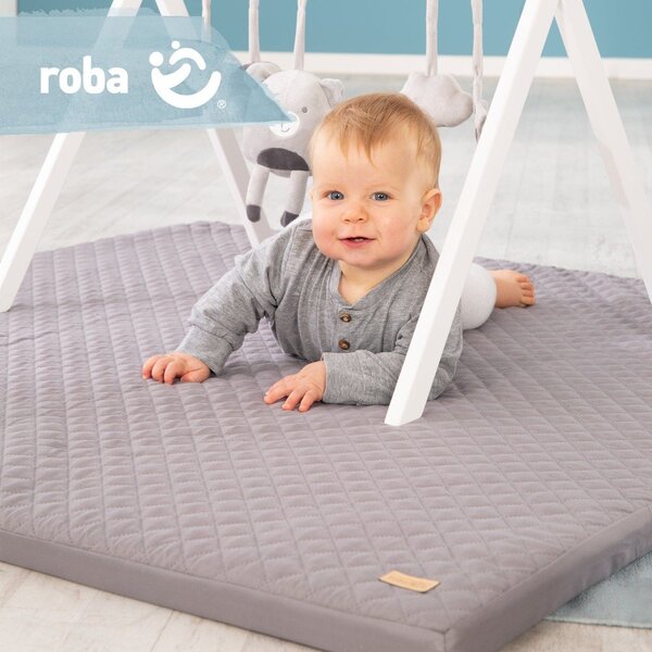 Temno siva otroška igralna podloga 120x120 cm Style – Roba