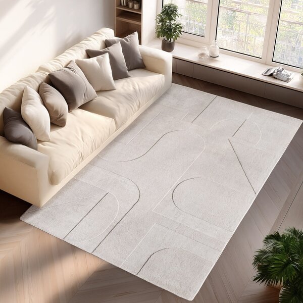 Kremno bela pralna preproga 120x170 cm Pompei 1614 – Ayyildiz Carpets