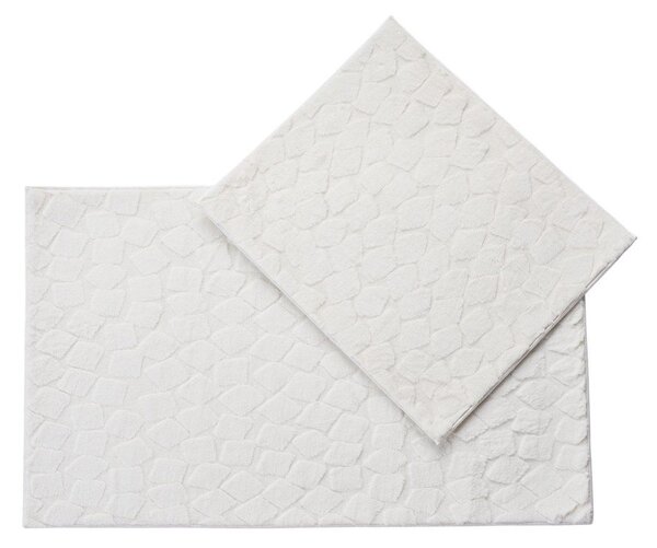 Kremno bele kopalniške preproge v kompletu 2 ks 60x100 cm Rabbit – Foutastic