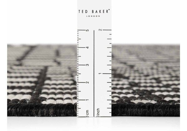 Črna/kremno bela notranja in zunanja preproga 200x300 cm Haringey Barkham – Ted Baker