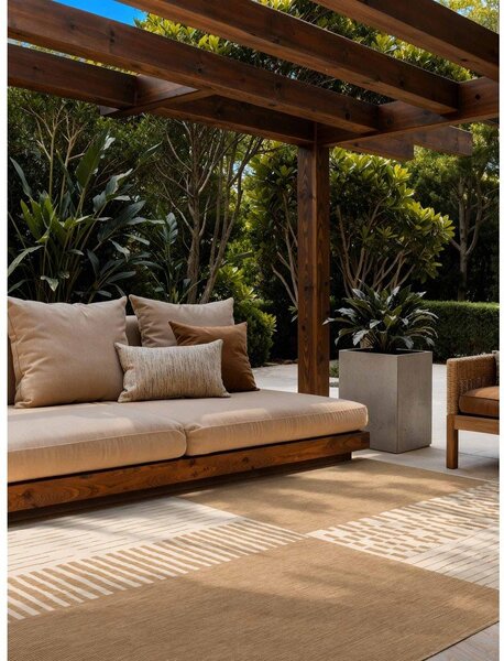 Kremno bela/naravna notranja in zunanja preproga 200x300 cm Haringey Acacia – Ted Baker