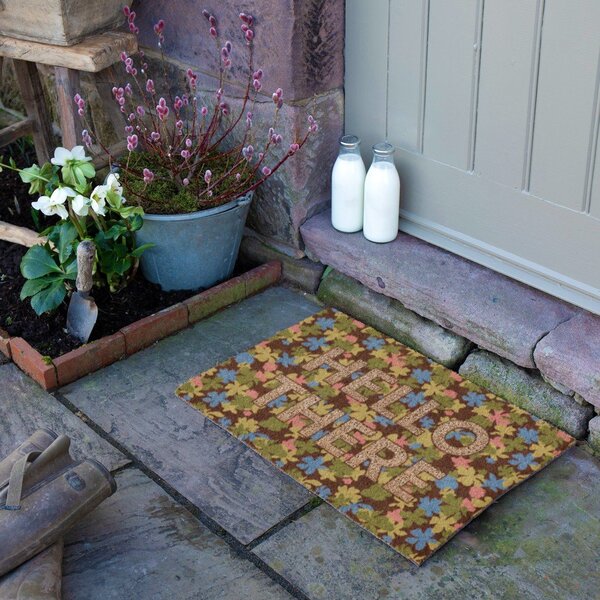 Predpražnik iz kokosovih vlaken 40x60 cm Hello There – Artsy Doormats