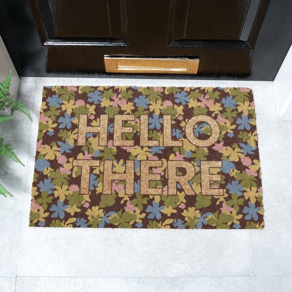 Predpražnik iz kokosovih vlaken 40x60 cm Hello There – Artsy Doormats