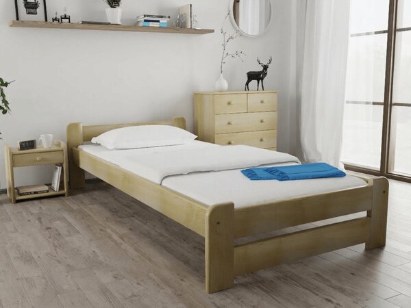 Postelja Emily 80 x 200 cm bor Posteljno dno: Z letveno posteljno dno, Vzmetnica: Brez vzmetnice