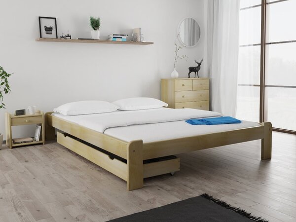 Postelja ADA 120 x 200 cm bor Posteljno dno: Brez posteljnega dna, Vzmetnica: Brez vzmetnice