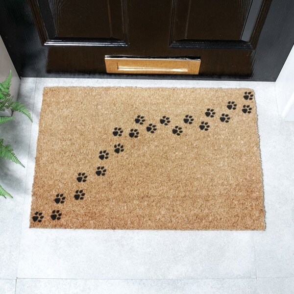 Predpražnik iz kokosovih vlaken 40x60 cm Paw Prints – Artsy Doormats