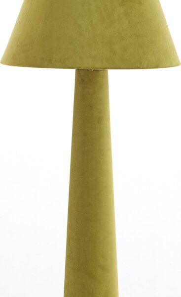 Zelena stoječa svetilka s tekstilnim senčilom (višina 168 cm) Devia – Light & Living