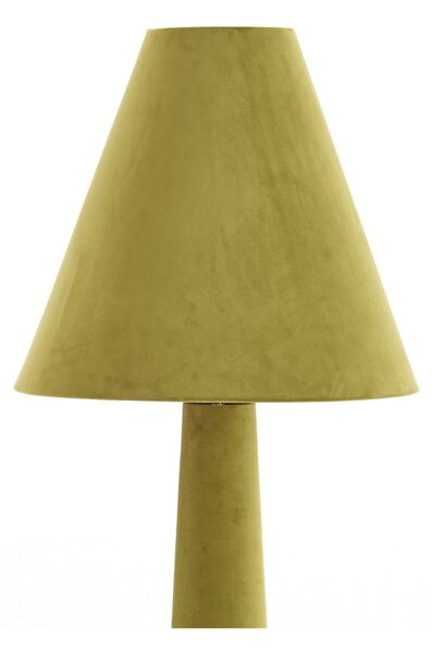 Zelena stoječa svetilka s tekstilnim senčilom (višina 168 cm) Devia – Light & Living