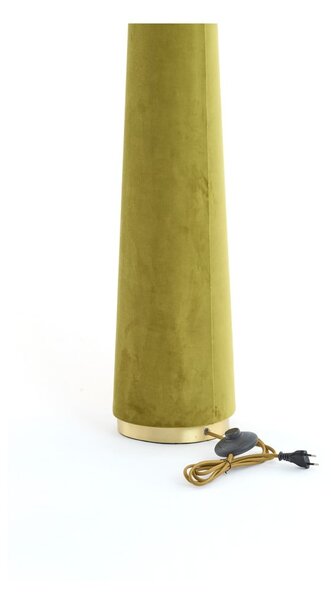 Zelena stoječa svetilka s tekstilnim senčilom (višina 168 cm) Devia – Light & Living