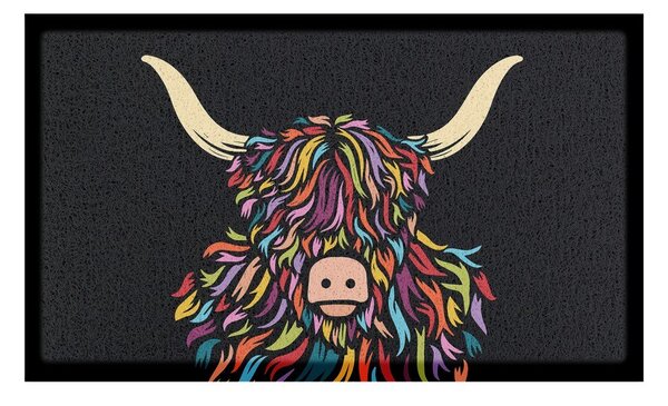 Predpražnik iz PVC-ja 40x70 cm Highland Cow – Artsy Doormats