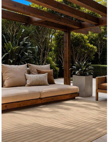 Kremno bela/naravna notranja in zunanja preproga 120x170 cm Haringey Linley – Ted Baker