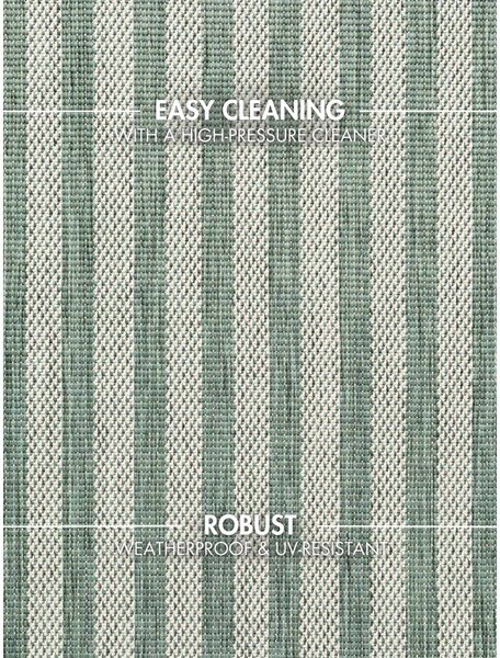Zelena/kremno bela notranja in zunanja preproga 120x170 cm Haringey Linley – Ted Baker