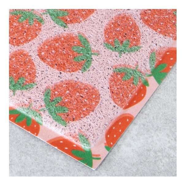 Predpražnik iz PVC-ja 40x70 cm Pink Strawberry – Artsy Doormats