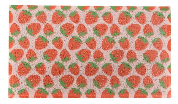 Predpražnik iz PVC-ja 40x70 cm Pink Strawberry – Artsy Doormats