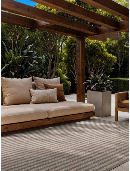 Siva/kremno bela notranja in zunanja preproga 120x170 cm Haringey Linley – Ted Baker