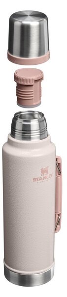 Svetlo rožnata termovka iz nerjavečega jekla 1,4 l Legendary Classic Bottle Hammertone Rose Quartz – Stanley