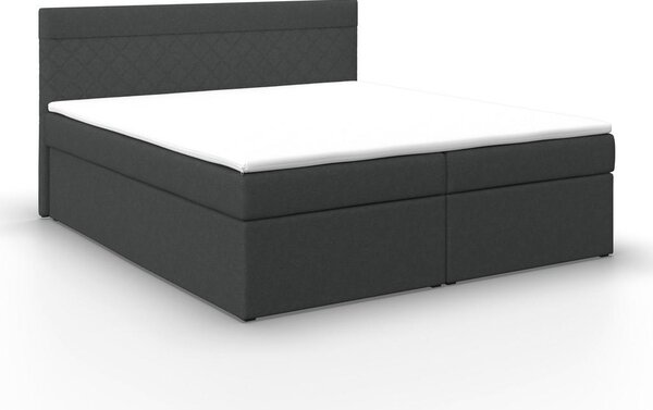 Bessagi Home Boxspring Postelja Rosa, Antracit, 180x200