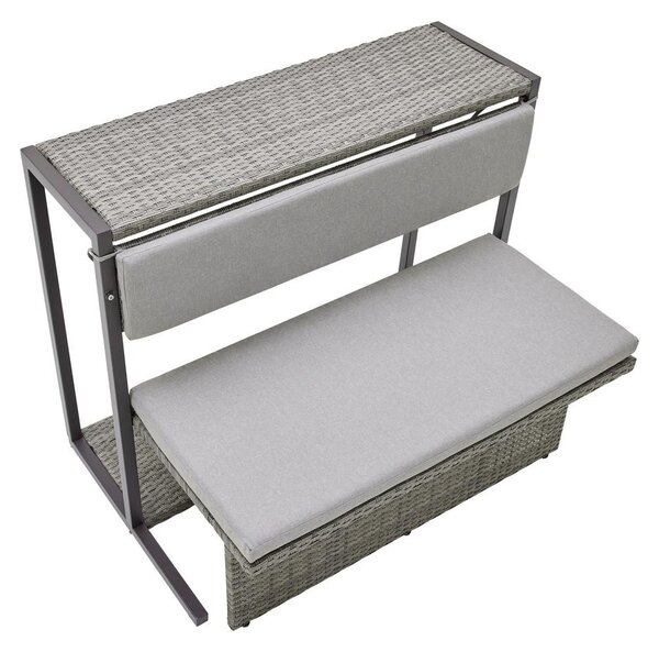 Bessagi Garden Balkonska Garnitura Mario, Sivorjava, Modularno