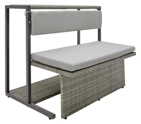 Bessagi Garden Balkonska Garnitura Mario, Sivorjava, Modularno