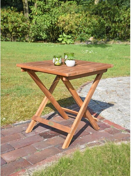 Vrtna miza iz masivne akacije 50x50 cm Cleveland – Garden Pleasure